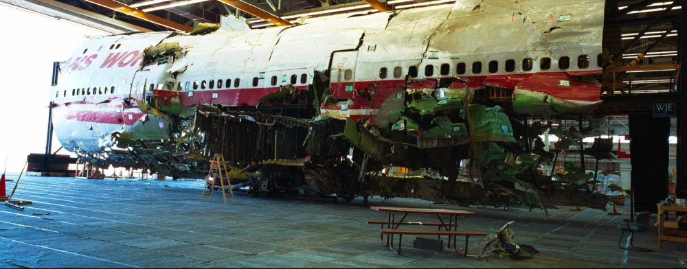 TWA 800 fuselage reconstruction